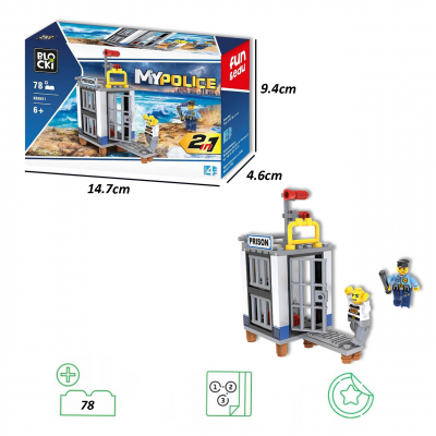 Klocki Blocki MyPolice 2 W 1 78 el.