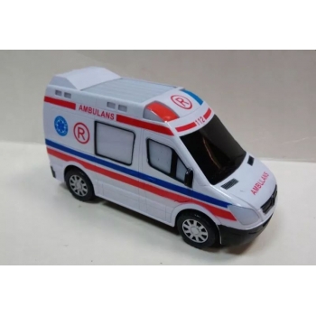 zabawka samochod ambulans pogotowie karetka dla chlopcow na baterie 7073