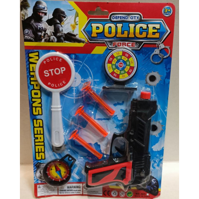 Zestaw policyjny pistolet lizak  dla chłopca 7729