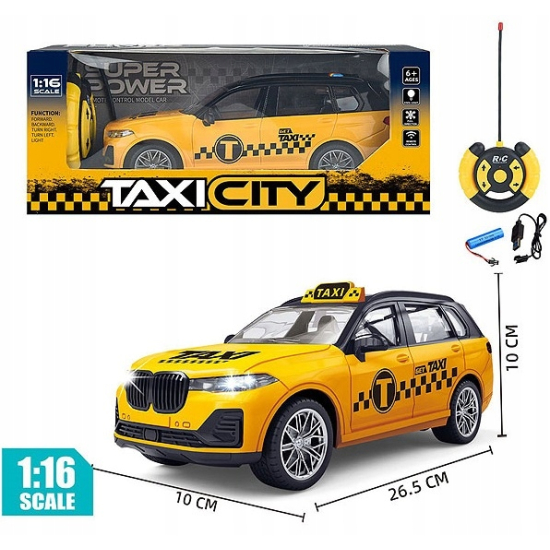 Duże auto TAXI SUV RC 26,5 cm – zdalnie sterowany samochód na pilota