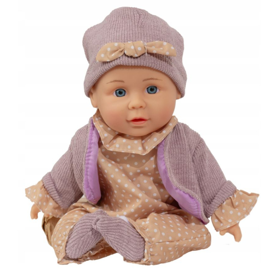 Lalka bobas w eleganckim ubranku dla dziewczynek 18m+