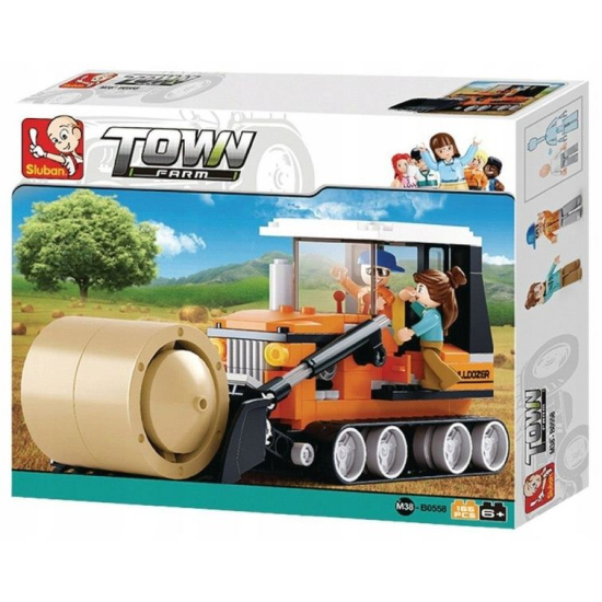 Klocki Sluban b0558 traktor buldożer spychacz farm