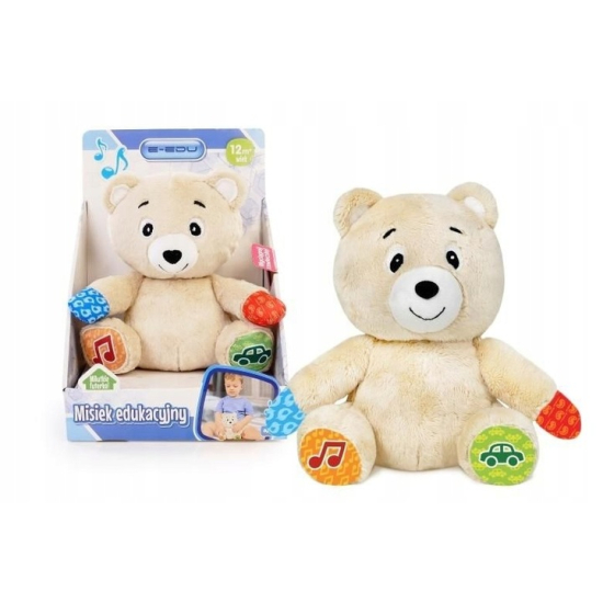 Interaktywny pluszowy miś 20 cm Artyk E-Edu dla dzieci 12m+