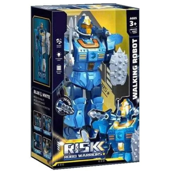 Interaktywny robot RISK 34 cm – chodzący, strzelający, LED, dźwięki