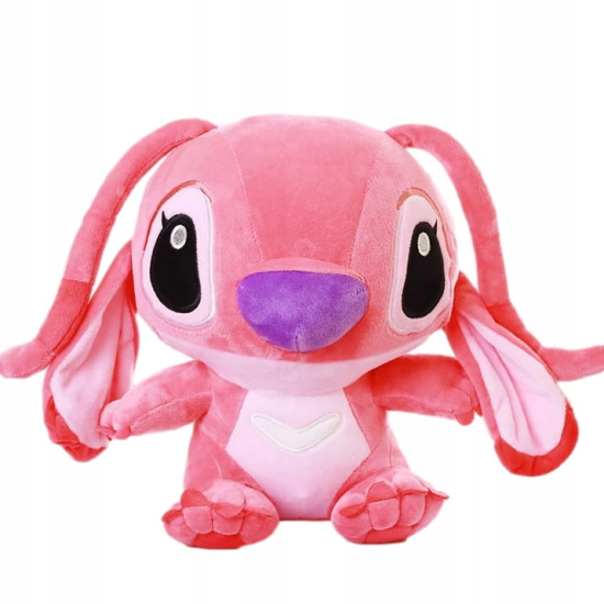 Maskotka Angel Stitch 25 cm – różowy pluszak z bajki Lilo i Stitch dla dzieci