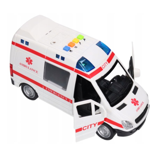 samochód służb ratunkowych zabawka plastikowa 3+