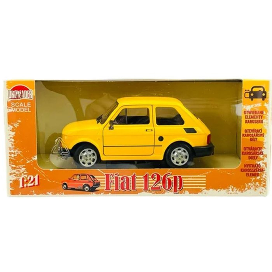 Miniatura FIAT 126p Maluch WELLY na biurku