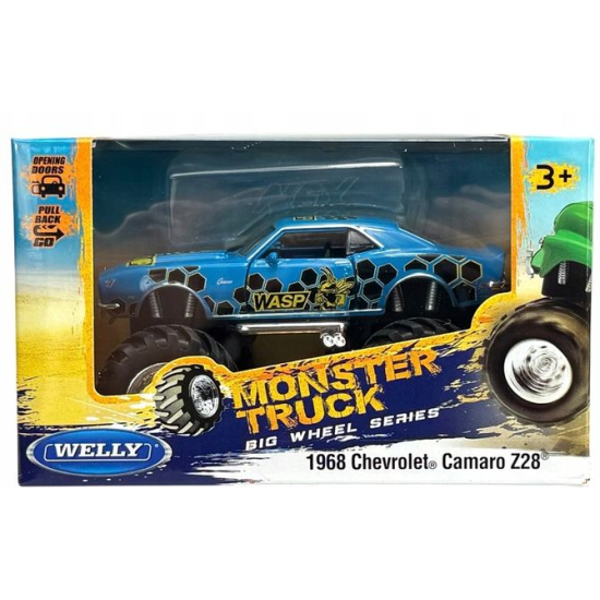 Auto terenowe metalowe Chevrolet Camaro Z28 Monster Truck Welly