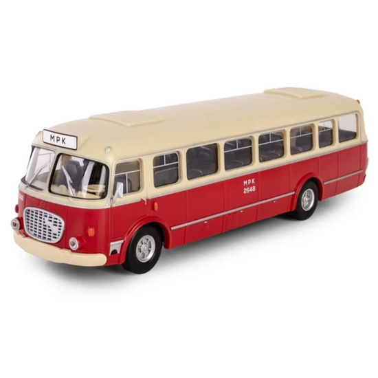 Model autobusu Jelcz PRL skala 1:43 widok przód bok