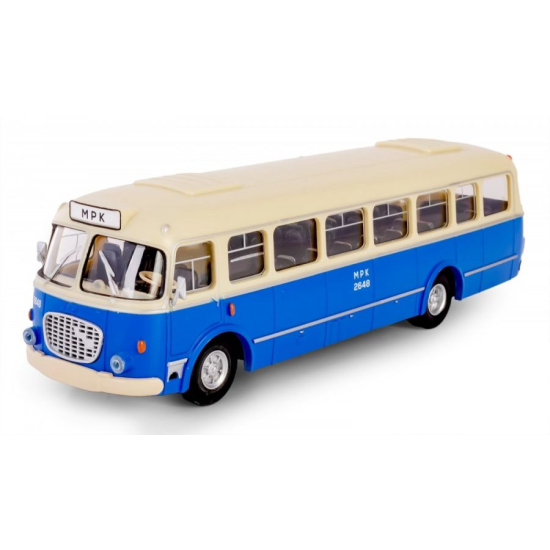 Model Jelcz 272 MEX Ogórek 1:43 niebieski widok przód bok
