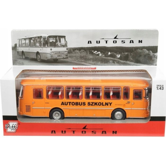 Model Autobus Szkolny Autosan H9-20 skala 1:43 w opakowaniu kolekcjonerskim