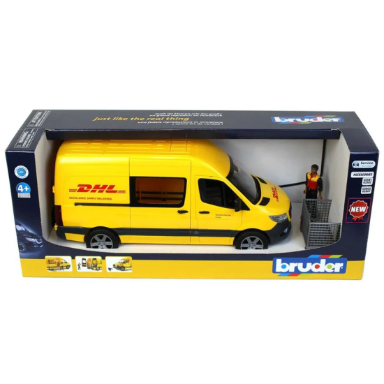 Bruder Mercedes-Benz Sprinter DHL 1:16 z figurką kierowcy