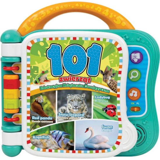 Dwujęzyczna książeczka z dźwiękami zwierząt – polski i angielski
