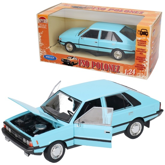 FSO Polonez 1:24 Błękitny – Metalowy Model Kultowego Samochodu PRL