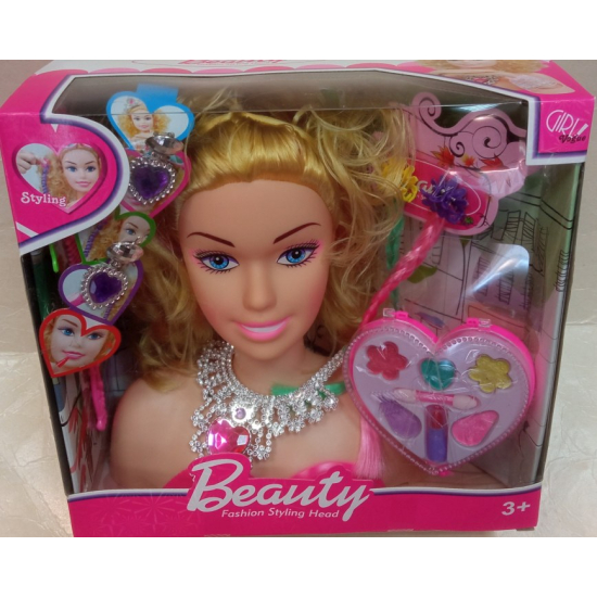 Głowa do czesania stylizacji dla dziewczynki 6119