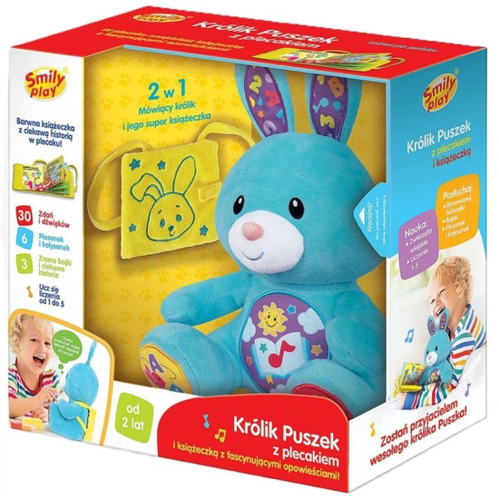 Interaktywny królik Smily Play mówiący i śpiewający