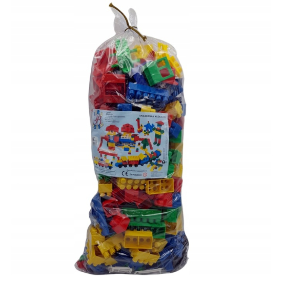 Zestaw klocków Bobo 300 elementów do układania dla dzieci.