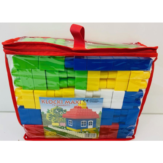 Duze klocki dla dzieci plastikowe 72 el Diplo