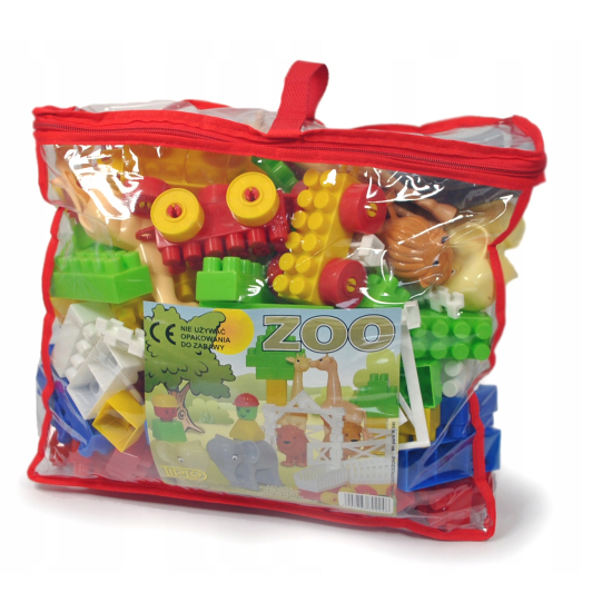 Bezpieczne klocki dla dzieci – duży zestaw plastikowych klocków