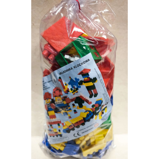Klocki plastikowe konstrukcyjne 100 el. Relaks-Toys