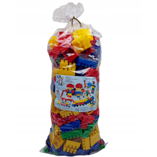 Klocki plastikowe konstrukcyjne dla dzieci 400 el.