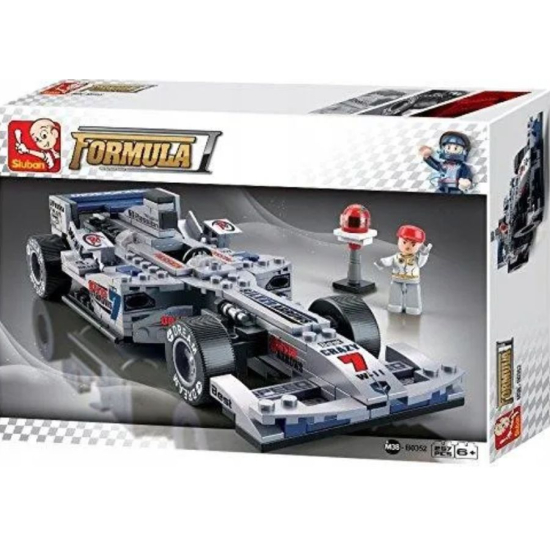 Klocki Sluban B0352 - Bolid Wyścigowy Formula 1 - Model Samochodu Wyścigowego