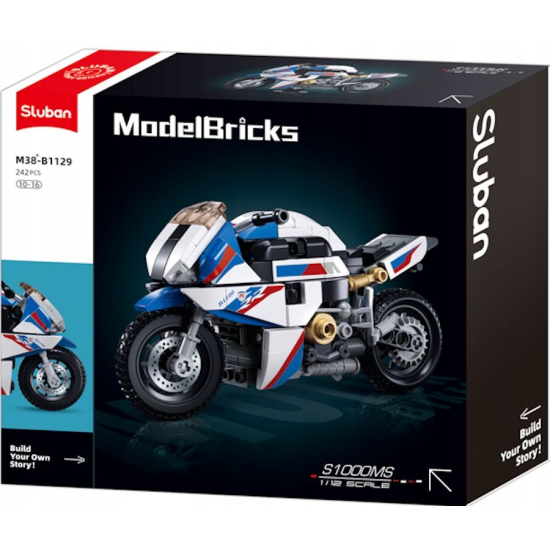 Klocki SLUBAN Motocykl Motor City 242 elementy