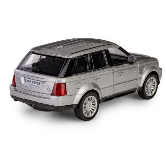 Kolekcjonerski model auta Land Rover Range Rover Sport skala 1:36 RMZ City srebrny widok z tyłu