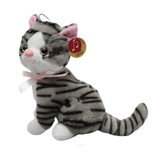 Maskotka kot pręgowany z dźwiękiem 7338