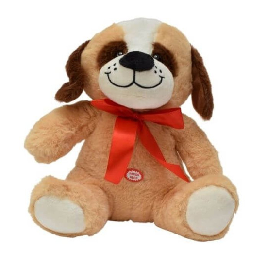 maskotka pies miękki pluszowy dla dziecka szczekający