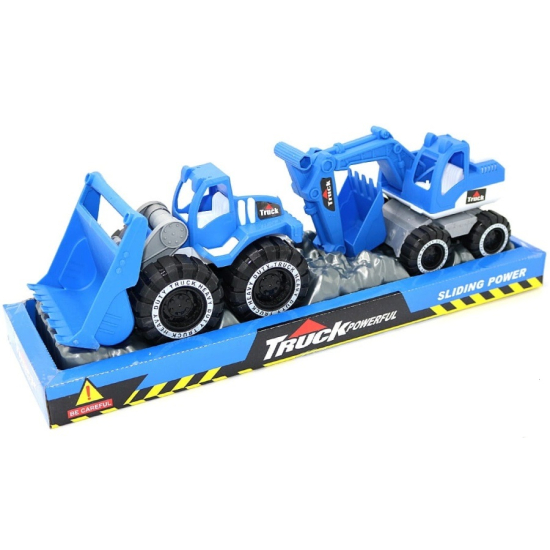 Maszyny budowlane dla chłopca koparka i spychacz 9525