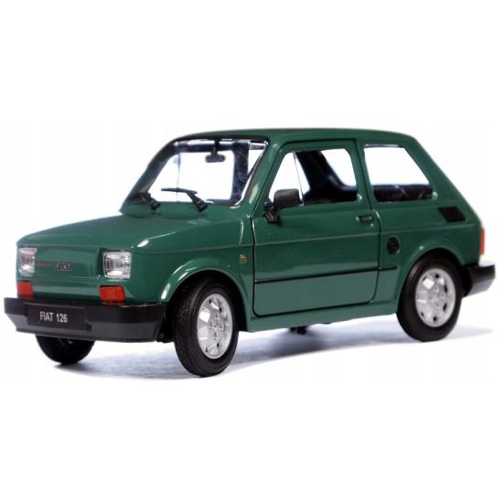 FIAT 126p MALUCH PRL 1:24 WELLY – Metalowy Model z Otwieranymi Drzwiami FIAT 126p MALUCH PRL 1:24 WELLY – Metalowy Model z Otwieranymi Drzwiami