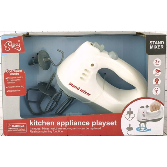 Mikser Robot Kuchenny na Baterie  DROMADER 3+Zabawka AGD z Efektami Światła