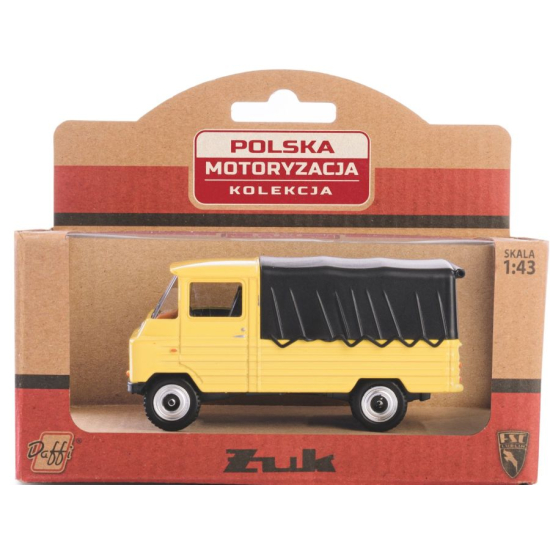 Żuk PRL żółty DAFFI 1:43 – metalowy model kolekcjonerski