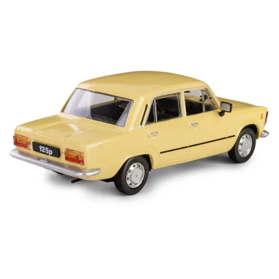 Model kolekcjonerski Fiat 125p PRL – widok przód bok