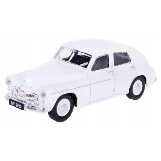Model kolekcjonerski Warszawa M-20 PRL – widok przód bok