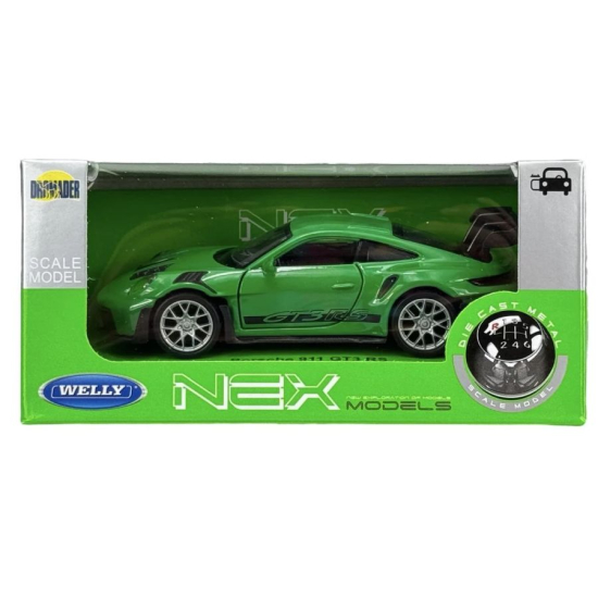 Metalowy model Porsche 911 GT3 RS Welly w opakowaniu NEX Models