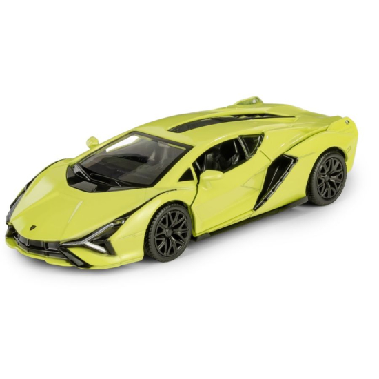 Model Metalowy Lamborghini Sián FKP 37 RMZ City 1:39 – Otwierane Drzwi (Zielony)