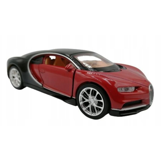 Oryginalne pudełko Welly NEX Models z metalowym autem Bugatti Chiron z licencją