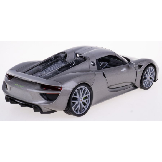 Metalowy model Porsche 918 Spyder z otwieranymi drzwiami