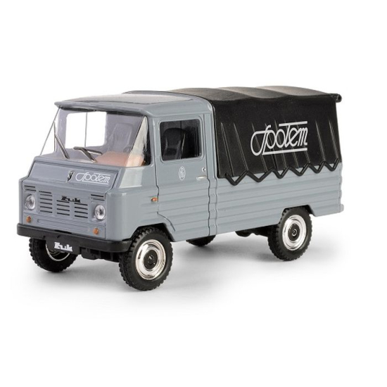 Żuk Społem szary PRL 1:43 model metalowy widok przód prawy