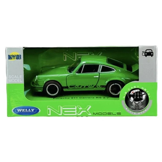 Model Porsche 911 Carrera RS 2.7 Welly zielony w opakowaniu NEX Models