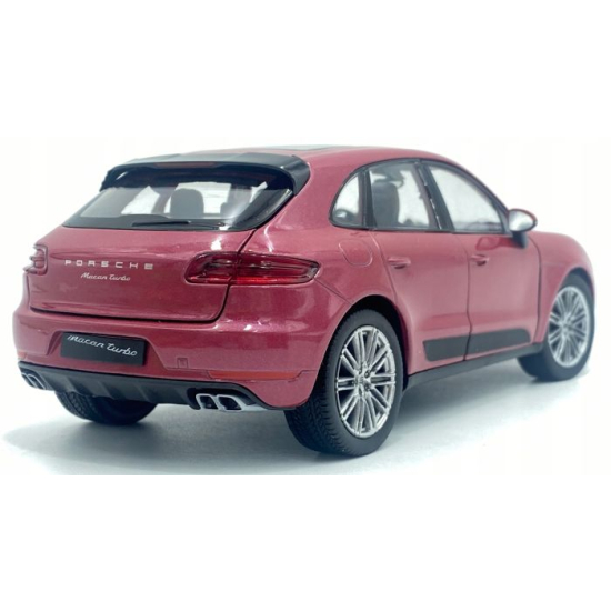 bordowy Porsche Macan model samochodu