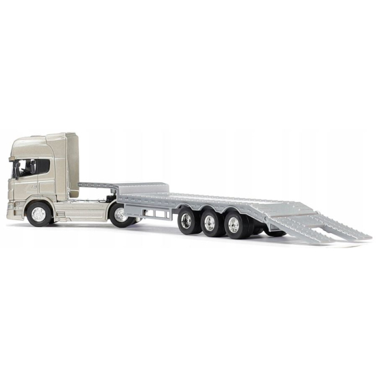 Model ciężarówki Scania V8 – widok z boku całego zestawu