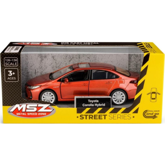 Toyota Corolla Hybrid model metalowy 1 32 czerwony MSZ