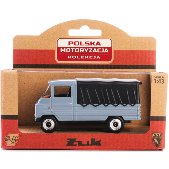 Model metalowy Żuk A11 1:43 szary Daffi w opakowaniu