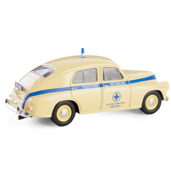 klasyczny samochód pogotowie PRL model metalowy