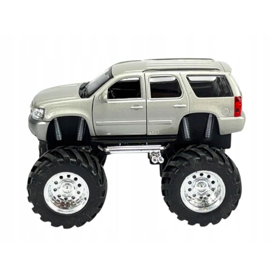 Chevrolet Tahoe Monster Truck WELLY skala 1:34 – widok z boku