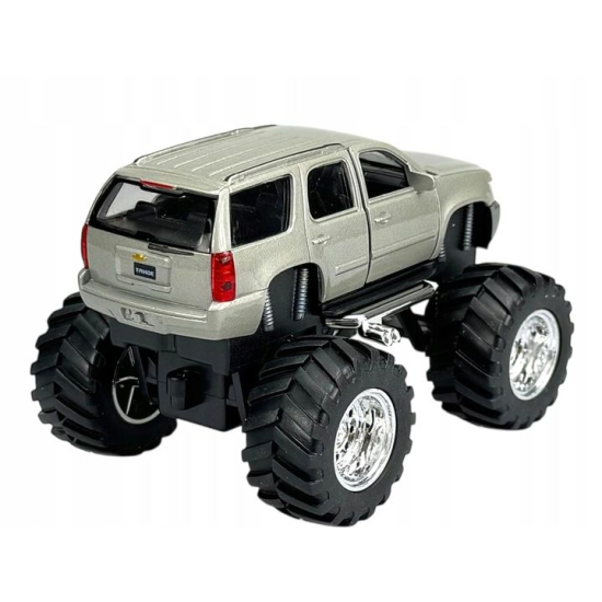 Model metalowy Chevrolet Tahoe Monster Truck z napędem pull back