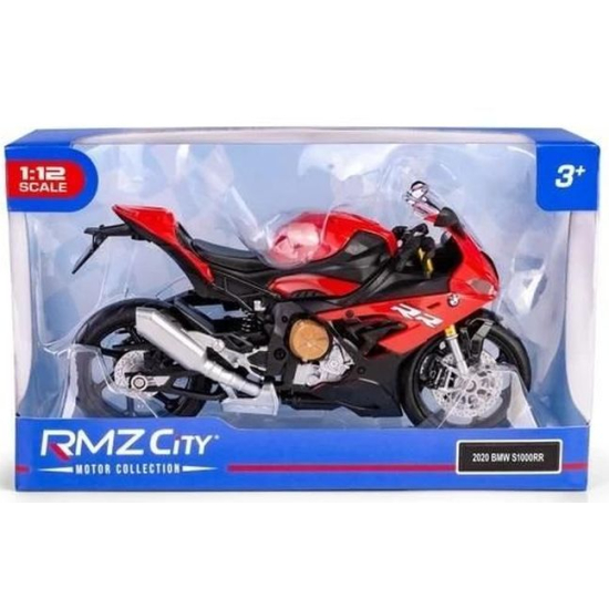 BMW S1000RR 2020 model 1 12 czerwony motocykl metalowy